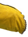 Stella McCartney Yellow Faux Suede Chain Trim Magnetic Snap Closure Slouchy Bag Yellow