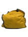 Stella McCartney Yellow Faux Suede Chain Trim Magnetic Snap Closure Slouchy Bag Yellow