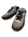 Chanel Shoe Size 36 Navy Blue, Gray & Red textile upper Leather Detail Sneakers Navy Blue, Gray & Red / 36
