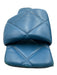 Bottega Veneta Shoe Size 37 Blue Leather Upper Quilted Embossed Slide Sandals Blue / 37