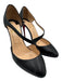 Christian Louboutin Shoe Size 36.5 Black Leather Upper Strap Detail Pumps Black / 36.5