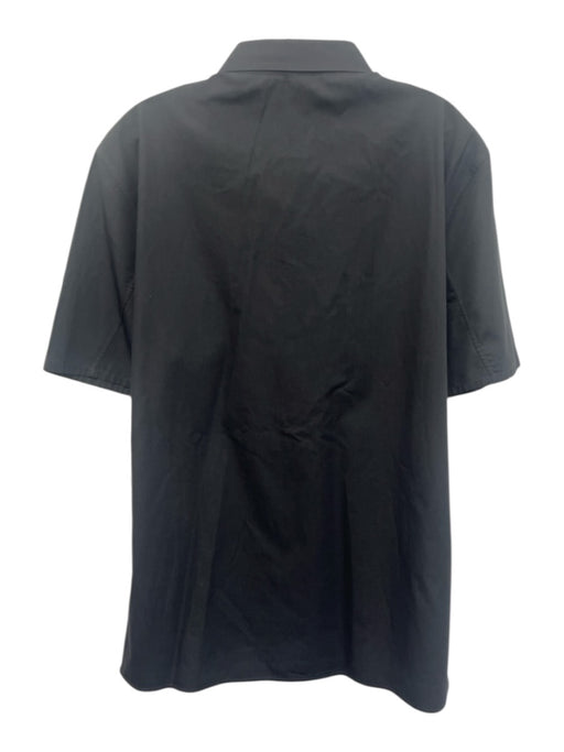 Helmut Lang Size L Gray Cotton Solid Button Up front pocket Men's Short Sleeve Gray / L