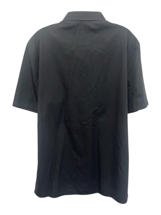 Helmut Lang Size L Gray Cotton Solid Button Up front pocket Men's Short Sleeve Gray / L
