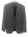 Boss Gray Wool Plaid 2 Button Men's Blazer Gray / 38