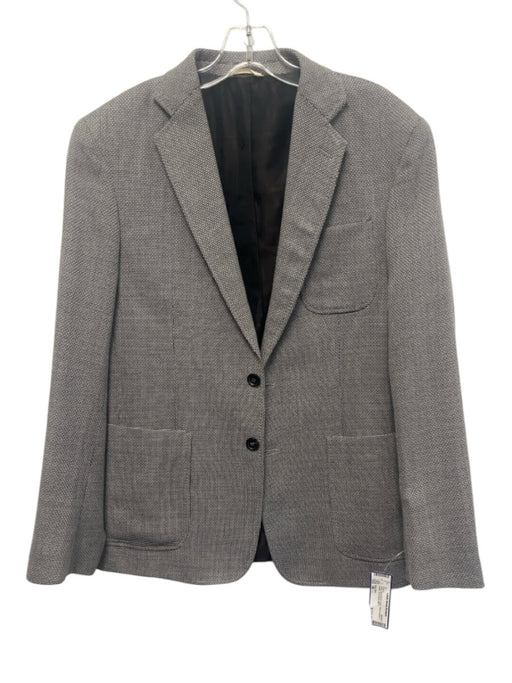 Billy Reid Gray Wool Blend Solid Patch Pocket 2 Button Men's Blazer Gray / 38