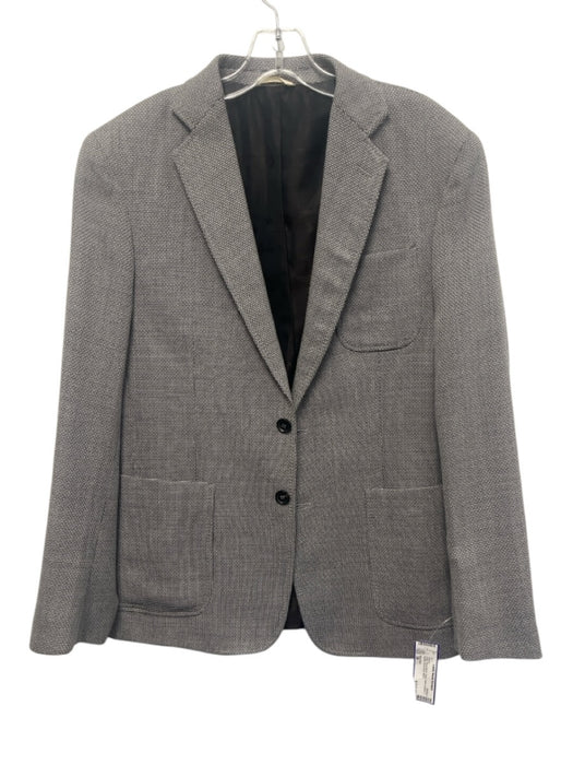Billy Reid Gray Wool Blend Solid Patch Pocket 2 Button Men's Blazer Gray / 38