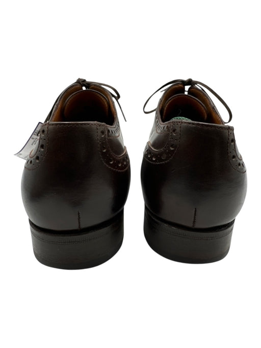 No Brand Shoe Size 9 Made in Spain Brown Leather Solid Brogue Detail Dress Shoes Brown / 9