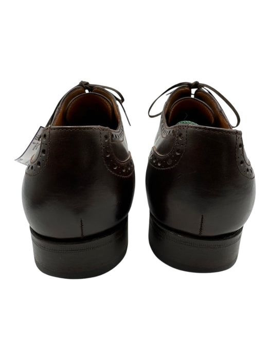 No Brand Shoe Size 9 Made in Spain Brown Leather Solid Brogue Detail Dress Shoes Brown / 9