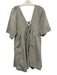 Forever That Girl Size 2X Sage green Cotton 1/2 Sleeve Wrap Detail Dress Sage green / 2X