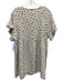 Madewell Size XXL Cream White & Black Cotton Gauze Polka Dot Short Sleeve Dress Cream White & Black / XXL