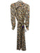 Tory Burch Size 00 Brown, Cream & Multi Silk Floral Button Front Shirt Dress Brown, Cream & Multi / 00