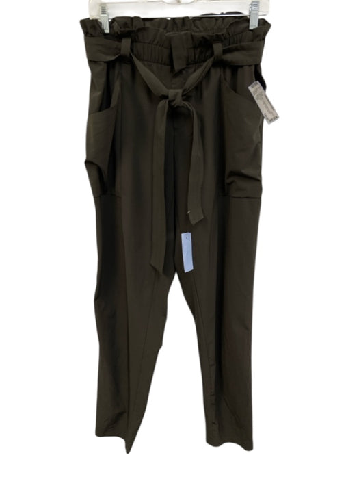 Athleta Size 12T Taupe Gray Polyester Blend Elastic Waistband Athletic Pants Taupe Gray / 12T