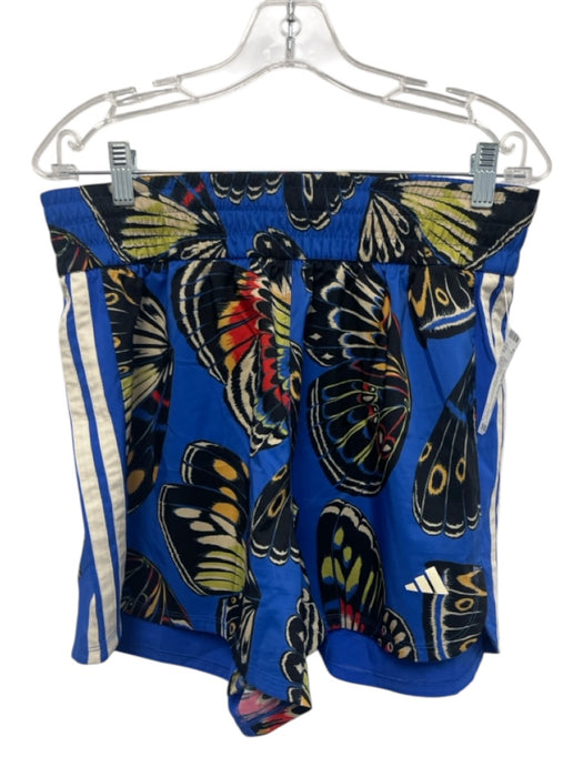 Adidas x Farm Rio Size M/L Blue & Multi Cotton & Polyester Butterfly Short Set Blue & Multi / M/L