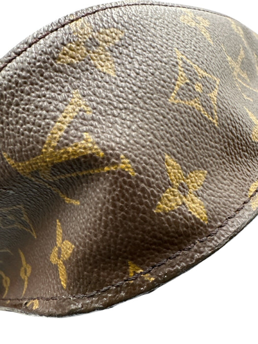 Louis Vuitton Brown Coated Canvas Monogram Flap Top Adjustable Strap Bag Brown / Vintage