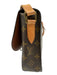 Louis Vuitton Brown Coated Canvas Monogram Flap Top Adjustable Strap Bag Brown / Vintage