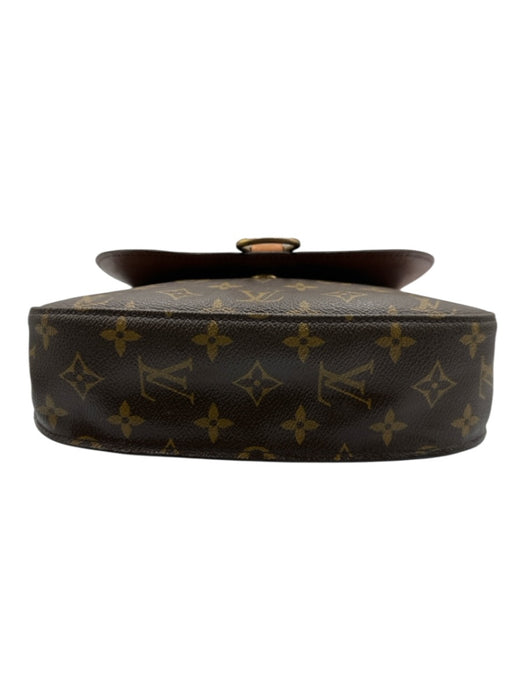 Louis Vuitton Brown Coated Canvas Monogram Flap Top Adjustable Strap Bag Brown / Vintage