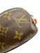 Louis Vuitton Brown Coated Canvas Monogram Flap Top Adjustable Strap Bag Brown / Vintage