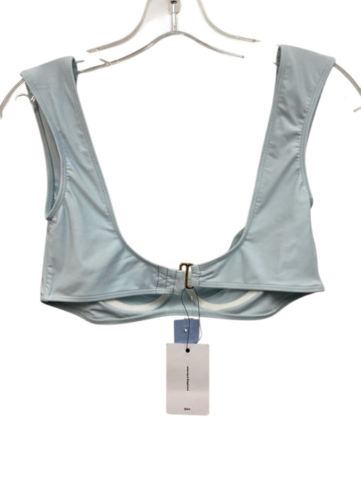 LPA Size M/S Light Blue Polyamide Blend High Waist Buckle Detail Bikini Swimsuit Light Blue / M/S