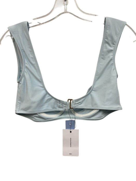 LPA Size M/S Light Blue Polyamide Blend High Waist Buckle Detail Bikini Swimsuit Light Blue / M/S