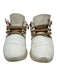Esse Ut Esse Shoe Size 38 White Leather Upper Fringe Detail Low Top Sneakers White / 38