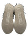 Esse Ut Esse Shoe Size 38 White Leather Upper Fringe Detail Low Top Sneakers White / 38