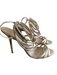 Burberry Shoe Size 40 Gold Leather Multi Strap Stiletto Open Toe & Heel Shoes Gold / 40