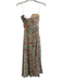 Nanette Lepore Size 2 Rust, Green & Multi Acetate Lined Back Zip Strapless Dress Rust, Green & Multi / 2