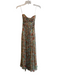 Nanette Lepore Size 2 Rust, Green & Multi Acetate Lined Back Zip Strapless Dress Rust, Green & Multi / 2