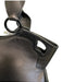 Cartier Black & Dark Brown Leather Snake Skin Logo Zip Close Feet Bag Black & Dark Brown / Medium