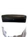 Cartier Black & Dark Brown Leather Snake Skin Logo Zip Close Feet Bag Black & Dark Brown / Medium