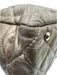 Chanel Gold Taupe Leather Chain Strap Quilted Interlocking CC Zip Close Bag Gold Taupe / Small