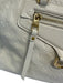 Louis Vuitton Cream White Leather Top Handle embossed monogram Gold Hardware Bag Cream White / Large