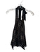 Intermix Size P Black & Nude Polyester Blend Halter Neck Lace Overlay Top Black & Nude / P