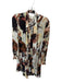 Haute Hippie Size XS Brown & Yellow Long Sleeve Flowers Button Down Dress Brown & Yellow / XS