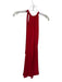 L'agence Size 4 Red Silk Tie Strap Sleeveless Dress Red / 4