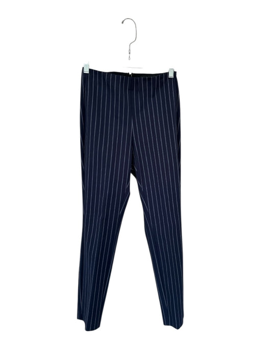 Rag & Bone Size 2 navy & gray Cotton Blend Elastic Waist Striped Back Zip Pants navy & gray / 2
