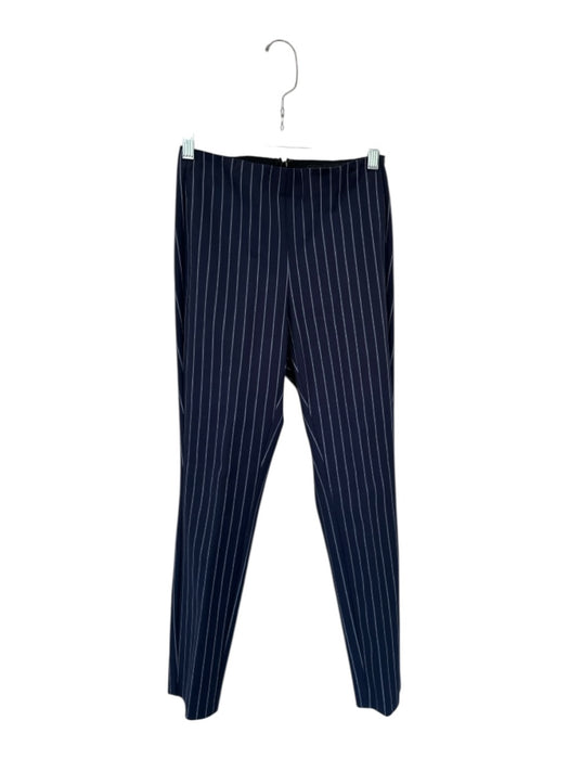 Rag & Bone Size 2 navy & gray Cotton Blend Elastic Waist Striped Back Zip Pants navy & gray / 2