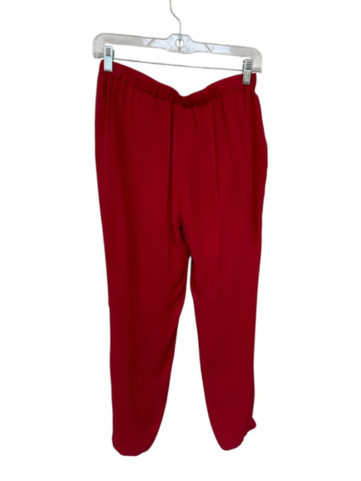 Haute Hippie Size S Red Silk Drawstring Jogger Pants Red / S