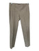 Theory Size 0 Yellow & Brown Cotton Blend Side Zip Checkered Trouser Pants Yellow & Brown / 0