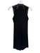 Cut 25 Size 2 Black Nylon Blend Leather Accent Sleeveless Cowl neck Dress Black / 2