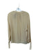 Vince Size XS Tan Silk Long Sleeve neck tie Top Tan / XS