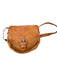 Christopher Kon Brown Leather Front Flap Crossbody Bag Brown / L