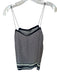 Vince Size XS Navy & Orange Silk Spaghetti Strap Triangles Striped Top Navy & Orange / XS