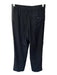 Vince Size XS Black & Cream Modal Blend Elastic Waist Side Stripe Wide Leg Pants Black & Cream / XS