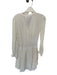 A.L.C. Size 0 Cream Silk Long Sleeve Elastic Waist Belt included Dress Cream / 0