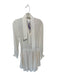 A.L.C. Size 0 Cream Silk Long Sleeve Elastic Waist Belt included Dress Cream / 0