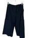 Rag & Bone Size 0 Navy Cotton & Silk High Waist Cargo Pockets Wide Leg Pants Navy / 0