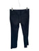 Alice & Olivia Size 2 Navy & white Linen & Cotton Pinstripe Wide Leg Pants Navy & white / 2