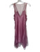 Sachin & Babi Size 2 Mauve Silk Sleeveless Mesh Detail Slip Inc Dress Mauve / 2