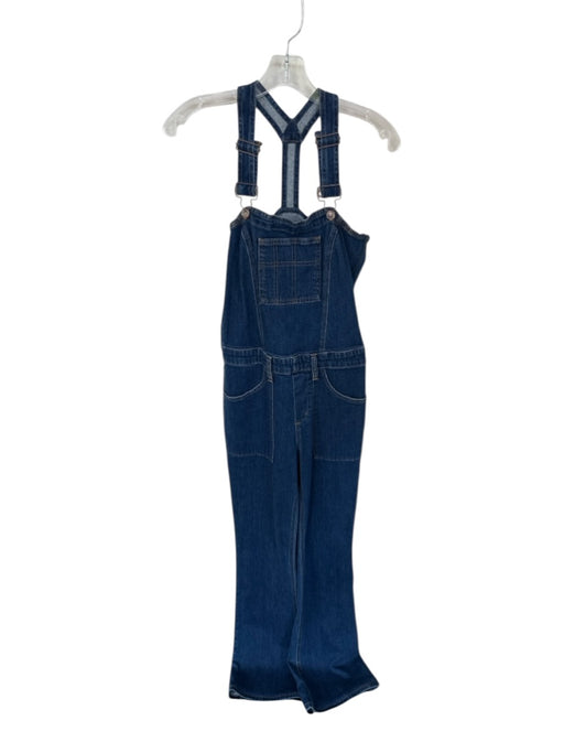 Joe's Size 26 Dark Wash Cotton Blend Sleeveless Flare Denim Jumper Dark Wash / 26